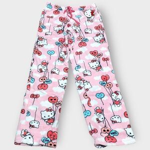 Hello Kitty Sanrio Balloons Fuzzy Soft Touch Pajama Pants Womens size X-Large Ne